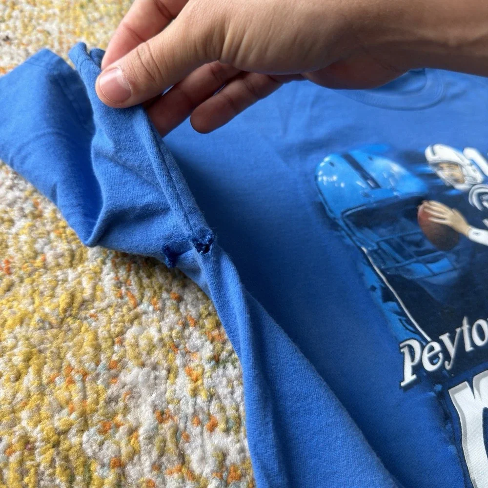 Vintage Y2K Peyton Manning Indianapolis Colts NFL Graphic Tee XL